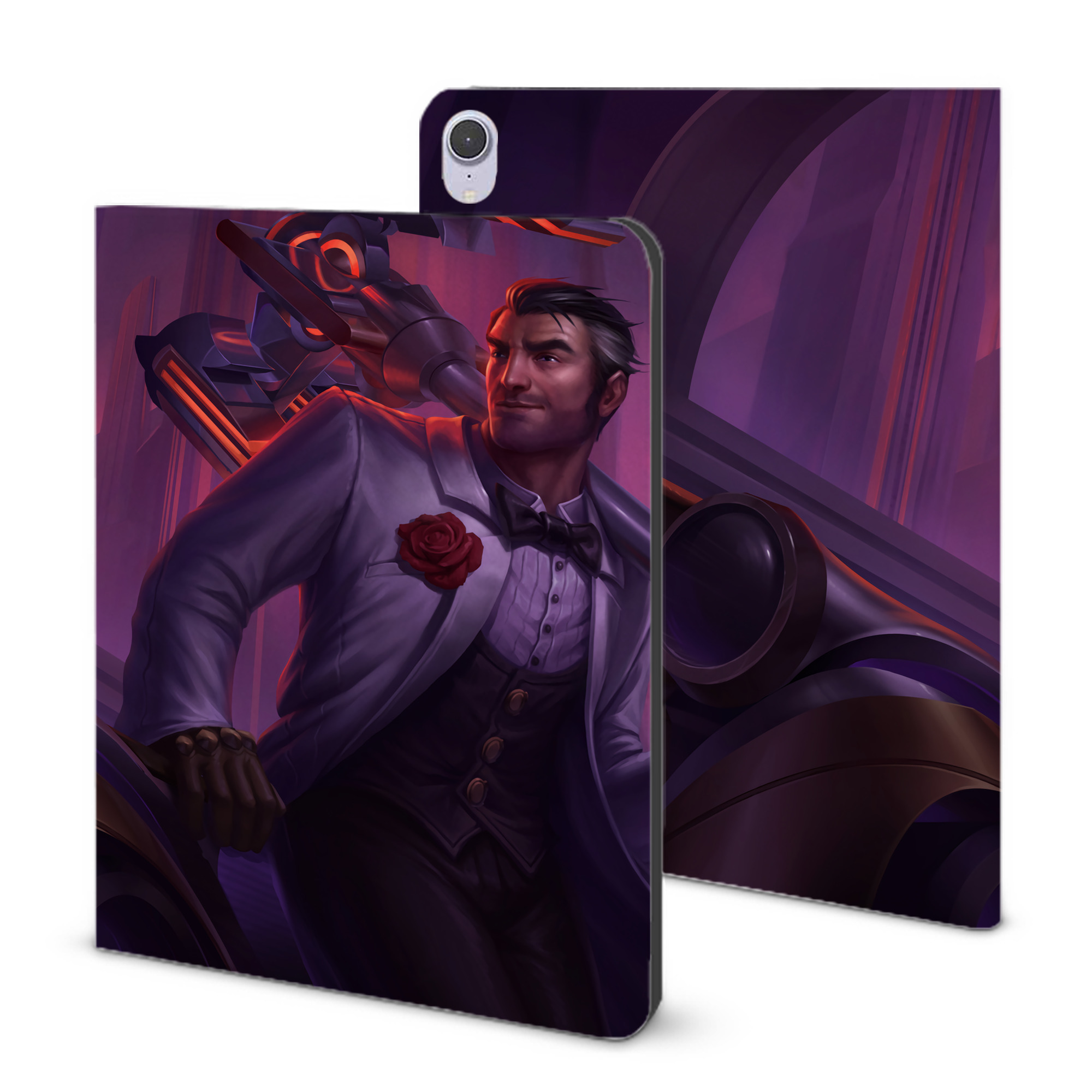 （画像用） リーグ・オブ・レジェンド League of Legends LOL IPad ケース ブック型 PUレザー TPU 耐衝撃 軽量 薄型 ペン収納なし 全面保護 IPad 各モデル対応